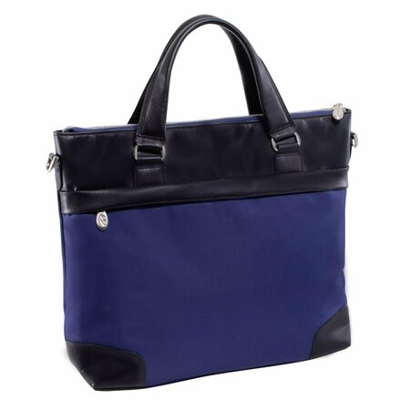 A1 LUGGAGE 15 in. Eastward Nylon Slim Laptop Briefcase, Navy A13033602